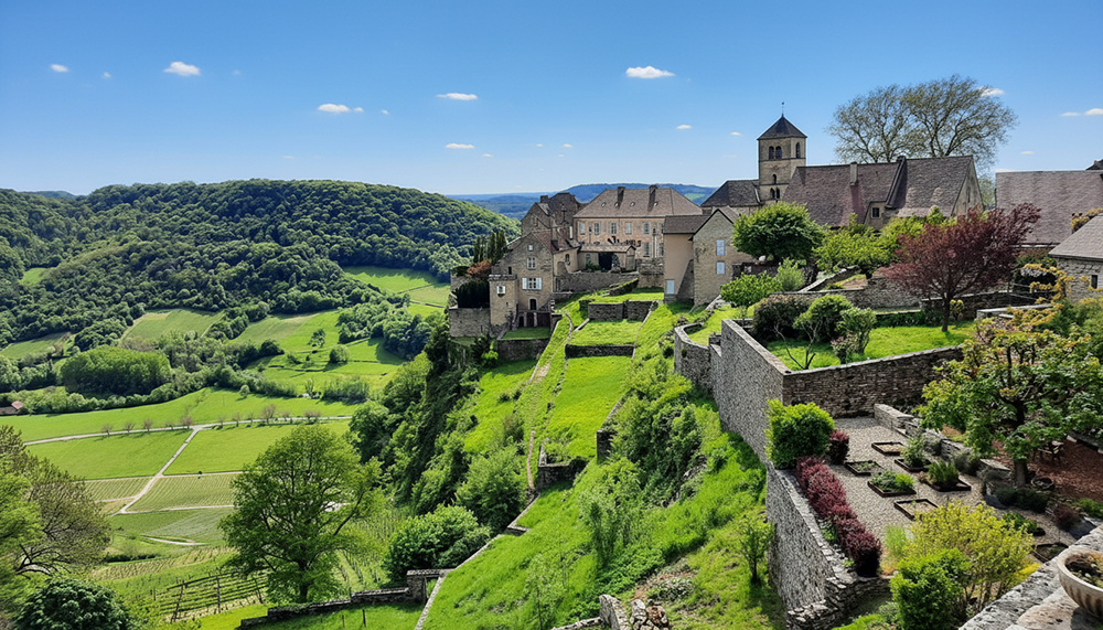 Sites naturel du Jura - Le village de Château-Chalon