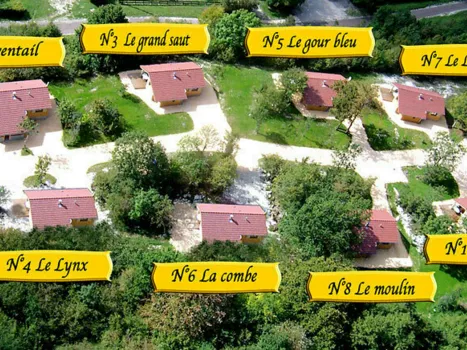 Nos chalets vue du ciel