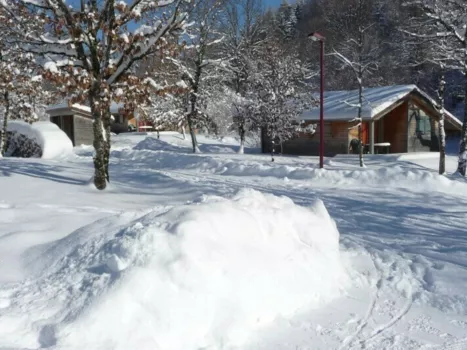 Nos chalets sous la neige