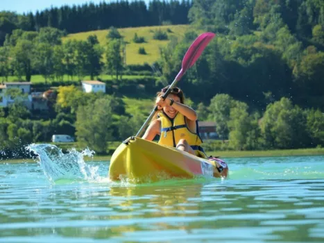 Canoë sur le lac de Clairvaux